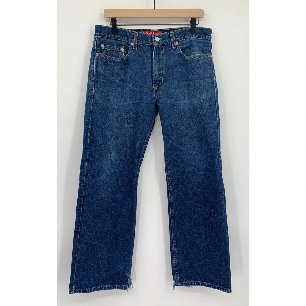 Vintage Levis 529 Jeans Mens 32x30 Blue Low Rise Straight 90s Fade Made USA